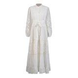 Plataz Temperament Bohemian Embroidery Design 2025 New Tonic Design Single-Drip Buckle Dress Woman