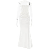 Plataz New Girded Brai Collar Dress Sexy Hottie Temperament Showback Dress Summer HZ0628