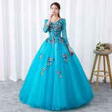 Plataz Yarn Performance Dress Women's Long-Sleeved Student Art College Evening Dress Vocal Fluffy Dress Thin Annual Meeting