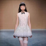 Plataz Sleeveless 24 Early Spring New South Oil High-Sand Sweet Lace Embroidery To Get The Dress Holiday Style Ponve Skirt