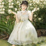 Plataz Design Wind Lily Jsk Man Element Dress Daily National Style Lolita Sweet Dress 6743