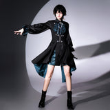 Plataz Teased Original Deep Music Lolita Girl Lolita Collar Top Dress Shorts Set 7212