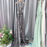 Plataz Oil/8 Colors 2025 Elegant Hanging Neck-Luck Holiday Flowers Unique Special Beach Dress