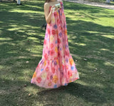 Plataz Summer Dress New Holiday Style V Tie Sling Dress