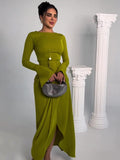 Plataz Women's Clothing 2025 Spring New Long Dress Temperament Dingy Banquet Long Dress