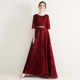 Plataz Dress 2025 New White Fashion Long Slim Slim Elegant Banquet Host Fashion Dress