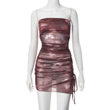 Plataz Women's 2024 Summer New Thoracic And High-Waisted Ass Dress DJPT