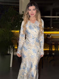 Plataz 2024 Gentle Wind-Scress Print Lady Style High-End Dress Dress