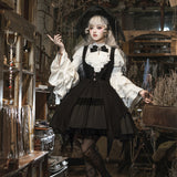 Plataz Teased Original Morning Witch Lolita Female Lolita Hat Shirt With Adorable Style Set 7150