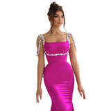 Plataz New Sexy Suspension Slamaded Dresses With Sleeveless Dresses For Party Banquet
