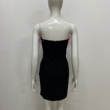 Plataz 2024 New Breast-Boosted Hump Bird Woolen Dress Dress Dress Dress Dress For Sexy Forked Diamond