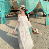 Plataz Wind Flower Sling Vest Women Summer New High-End Feel Holiday Wear Temperament Sweet Half Skirt Two-Piece