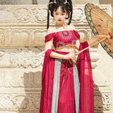 Plataz Changsheng Le Dunhuang Flying Sky Hanfu Female Exotic Style Han Elements Tianzhu Princess Set 8646