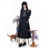 Plataz Swallow Planet Chinese Style Improve The Chinese Element Of Women's Coat Vest Shirt Half Skirt Set 6954