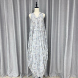 Plataz Zhao Sanguan The Same Butterfly Printed Dress 2024 New Gentle V-Neck Loose Holiday Dress