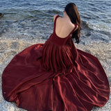 Plataz Tourism Wearing Bohemian Long Dress Dress To Take Pictures Of Sling Skirt Desert Red Skirt Women Summer