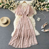 Plataz Vacation Dress Summer 2025 New Sexy V To Receive Long-Lost Lanky Chopped Beach Skirt DJPT