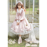 Plataz Design New Love Letter OP Long-Sleeved Skirt Fresh Cute Lolita Sweet Soft Sister Dress 6435