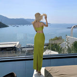 Plataz Niche Design Three-Dimensional Flower Sexy Sling Tset Tsets Open Forked Bag Hip Skirt Holiday Two-Piece Suit Woman