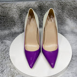 Plataz Color Spell Sexy 12Cm High Heels Ultra-Fine Heel Shoes Women's Shoes Gradually Change Color Net Red Large Size Single Shoes High Quality Shoes