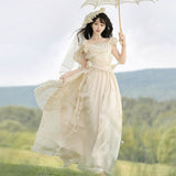 Plataz Design To The Metral Lolita Women's Sling Skirt Everyday Cute Lolita Sweet Dress 7139