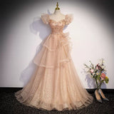 Plataz Beauty Solo Vocal Art Dress Female Folk Song Singing Performance Dress Host Princess High Sense