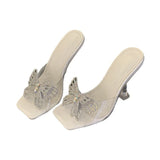 Plataz High Heels Women 2025 Spring And Summer New French Roman Sandals Fashion Transparent Wearing High Heel Slippers High Quality Shoes