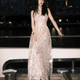 Plataz Xiaotong Star Of The Same 23 New Chen Beads Embroidery Dress Design Birthday Party Highlight Dress
