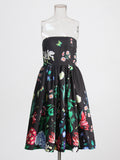 Plataz Design Sense A Skirt 2025 New Breast-Meared Mid-Rise Women's Flower-Print Dress