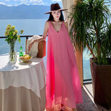 Plataz Summer Dress New French Sleeveless Sling Skirt Holiday Dress Vietnamese Thai Beach Dress Woman