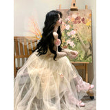 Plataz Tea Evening Dress Beautiful Breast Xian Sen In The Escape Princess Dress Birthday Dress High-Sensing Dress