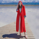 Plataz Salt Lake Yunnan Tourism Holiday Long Chiffon Outside The Summer Thin Skirt Dress Coat Women