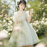 Plataz Design Wind Lily Jsk Man Element Dress Daily National Style Lolita Sweet Dress 6743