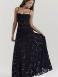 Plataz New Hot French Strapped Self-Repair Square Collar Exquisite Lace Dress HZ0628