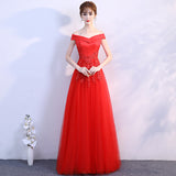 Plataz Evening Dress Woman 2025 Summer Temperament Atmospheric Elegant One-Word Shoulder Host Maid Dress Small Thin