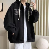 Plataz And Autumn Design Feel Cardigan Hoodie Hoodie Men In Hong Kong Style Small Design Feeling Coat Top DJPT