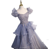 Plataz Beauty Solo Vocal Art Dress Female Folk Song Singing Performance Dress Host Princess High Sense