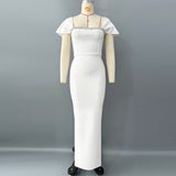 Plataz New Temperament Elegant Diamond Tender Tender Dress Party Party Party Dress