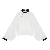 Plataz Design Dusk Chinese Style Improvement Han Elements Hanfu Women's New Chinese Top Dress Dress Set 8459