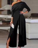 Plataz New Shoulder Formal Elegant Party Jumpsuit DJPT