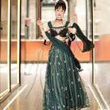 Plataz Design Galan Improved Han Elements Hanbok Half-Skirt Dress Shawl Set 8693