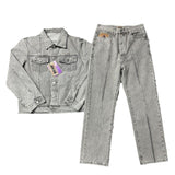 Plataz Alcatraz Jeans New Star Embroidered High Street Retro Old Casual Five-Point Pants DJPT
