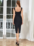 Plataz Tide Netfish Bone Packed Sexy Evening Dress Party Party With Dress
