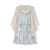 Plataz Design Haiyan Girl Chinese Style Improvement Han Element Women's Shawl Sling Skirt Set 7131