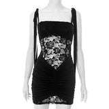 Plataz Women's Summer New Sexy Lace Slings Mini Dress Dress Women DJPT