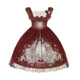 Plataz Jam Original Design Mystery Park Lolita Girl Lolita T-Shirt Dress Everyday Cute Set 7022