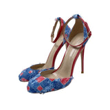 Plataz Color With High Heels 12CM Round Head Fine Sandals Banquet Shoes High Quality Shoes