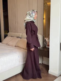 Plataz 2025 Warm Elegant Noble Long Sleeve Top Comfortable Long Dress Suit Woman