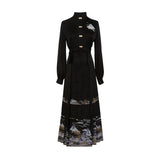 Plataz Design Mingyun Matsujie Chinese Style Improvement Han Elements Han Suit Female Shirt Horse Face Skirt Set 8749