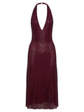 Plataz Selling Women's Fashion Sexy V-Neck Party Party Prom Sling Dress Skirt Dress Dress Dress
